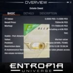 ขาย Estate Deed Green ในเกม Entropia Universe