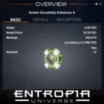 ขาย Armor Durability Enhancer 4 ในเกม Entropia Universe