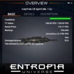 ขาย CalyTrek CR Spirit Mk. 1 (L) ในเกม Entropia Universe