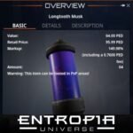 ขาย Longtooth Musk ในเกม Entropia Universe
