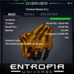ขาย Perseus Gloves (F,L) ในเกม Entropia Universe