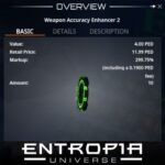 ขาย Weapon Accuracy Enhancer 2 ในเกม Entropia Universe