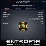 ขาย Weapon Accuracy Enhancer 7 ในเกม Entropia Universe