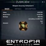 ขาย Weapon Accuracy Enhancer 8 ในเกม Entropia Universe
