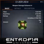 ขาย Weapon Damage Enhancer 4 ในเกม Entropia Universe