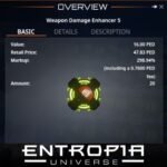 ขาย Weapon Damage Enhancer 5 ในเกม Entropia Universe