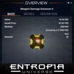 ขาย Weapon Damage Enhancer 6 ในเกม Entropia Universe