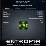 ขาย Weapon Economy Enhancer 2 ในเกม Entropia Universe