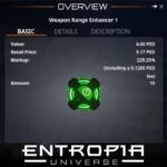 ขาย Weapon Range Enhancer 1 ในเกม Entropia Universe