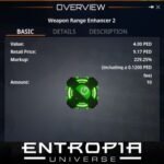 ขาย Weapon Range Enhancer 2 ในเกม Entropia Universe