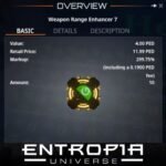 ขาย Weapon Range Enhancer 7 ในเกม Entropia Universe