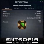 ขาย Weapon Range Enhancer 8 ในเกม Entropia Universe