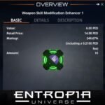 ขาย Weapon Skill Modification Enhancer 1 ในเกม Entropia Universe