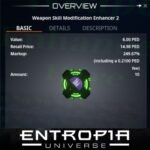 ขาย Weapon Skill Modification Enhancer 2 ในเกม Entropia Universe