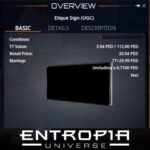 ขาย Elique Sign (UGC) ในเกม Entropia Universe