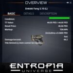 ขาย Enkidd Fang S.10 (L) ในเกม Entropia Universe