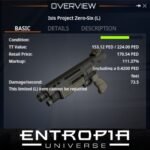 ขาย Isis Project Zero-Six (L) ในเกม Entropia Universe