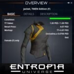 ขาย Jacket, TWEN Edition (F) ในเกม Entropia Universe