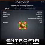 ขาย Medical Tool Economy Enhancer 1 ในเกม Entropia Universe