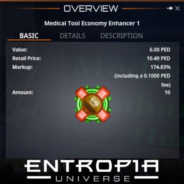 ขาย Medical Tool Economy Enhancer 1 ในเกม Entropia Universe