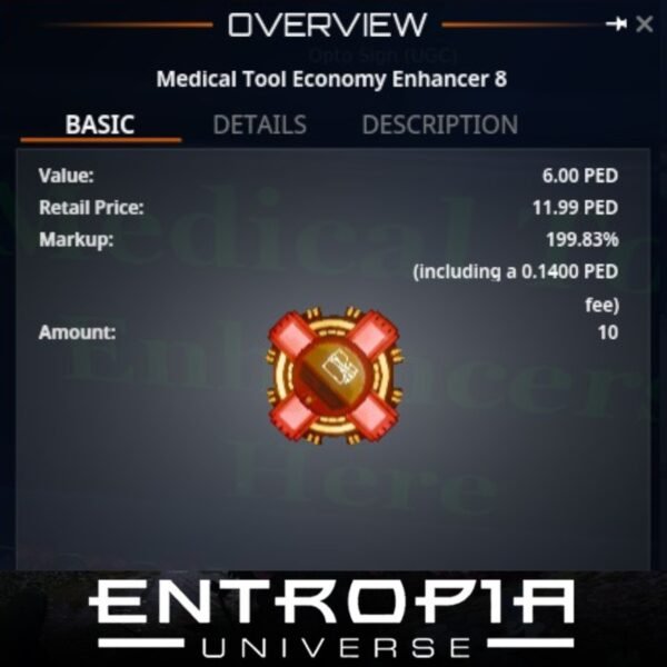 ขาย Medical Tool Economy Enhancer 8 ในเกม Entropia Universe - Image 3