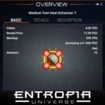 ขาย Medical Tool Heal Enhancer 7 ในเกม Entropia Universe
