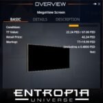 ขาย MegaView Screen ในเกม Entropia Universe