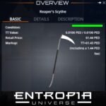 ขาย Reaper's Scythe ในเกม Entropia Universe