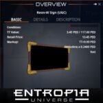 ขาย Reon-W Sign (UGC) ในเกม Entropia Universe