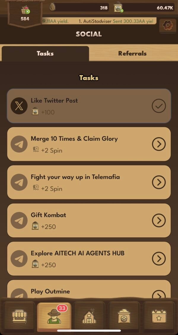 เกมส์ Farm Clicker ล่าแอร์ดรอปประจำวัน - Image 2