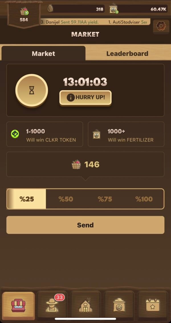 เกมส์ Farm Clicker ล่าแอร์ดรอปประจำวัน - Image 3